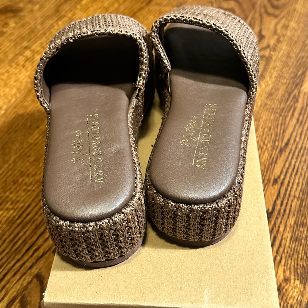 NIB Anthropologie Matisse Montego Platform Slides - Picture 5 of 7